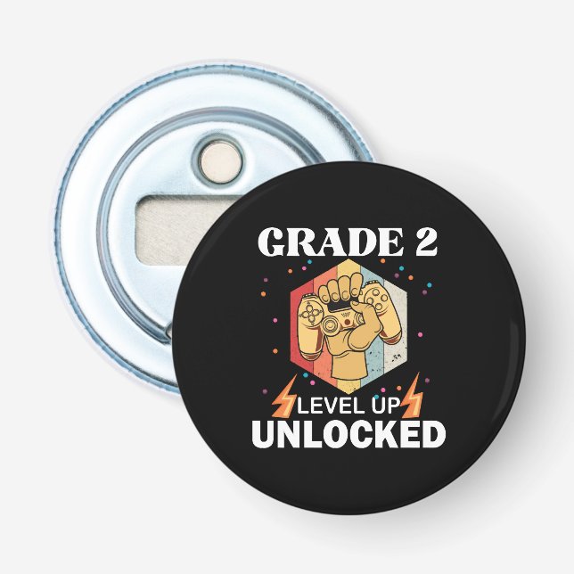 Décapsuleur 2nd Grade Unlocked Level Up Back To School First (Devant)