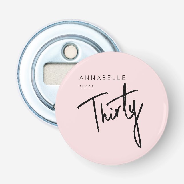 Décapsuleur 30ème Trente-trentième anniversaire moderne (Devant)