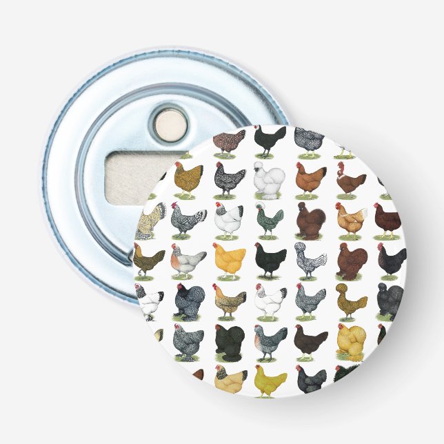 Décapsuleur 49 poules de poulet (Devant)