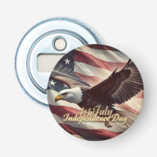 Décapsuleur 4 juillet aigle avec drapeau américain