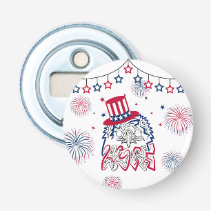 Décapsuleur 4 juillet Fête de l'Indépendance Aigle américain