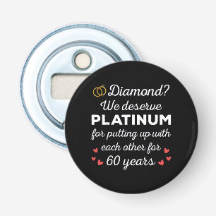 Décapsuleur 60ème anniversaire du Mariage I - Diamond Funny Co