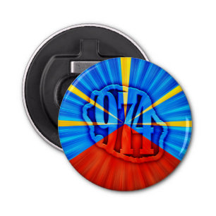 Décapsuleur 974 Ile de la Réunion - Drapeau réunionnais