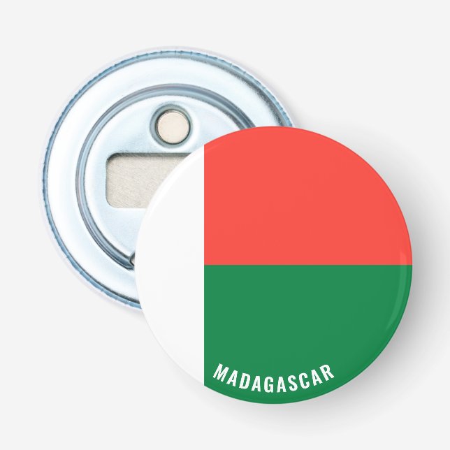 Décapsuleur À la santé de Madagascar ! Splendide Patriotique (Devant)