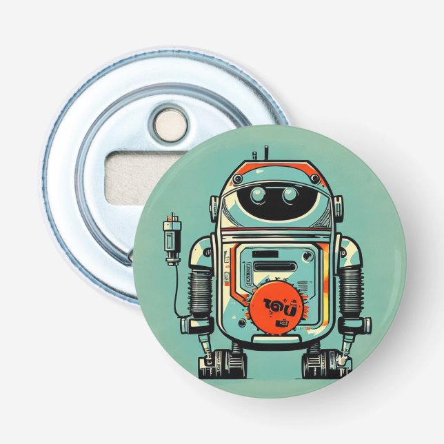Décapsuleur Abrebotellas vintage robot old dirty rustic (Devant)