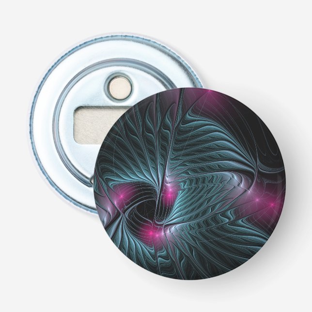 Décapsuleur Abstrait Imaginaire coloré fractal (Devant)