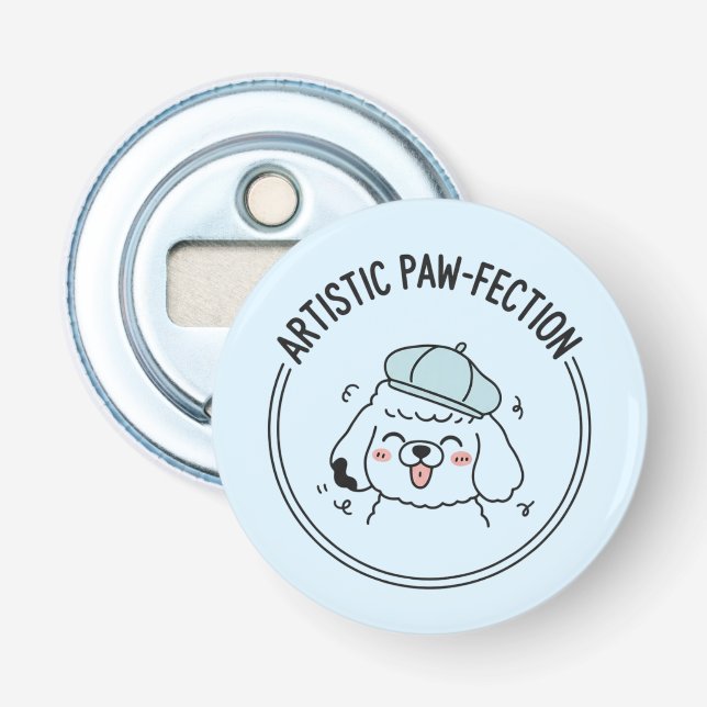 Décapsuleur Accessoire de boisson Artistic Poodle Puppy Doodle (Devant)
