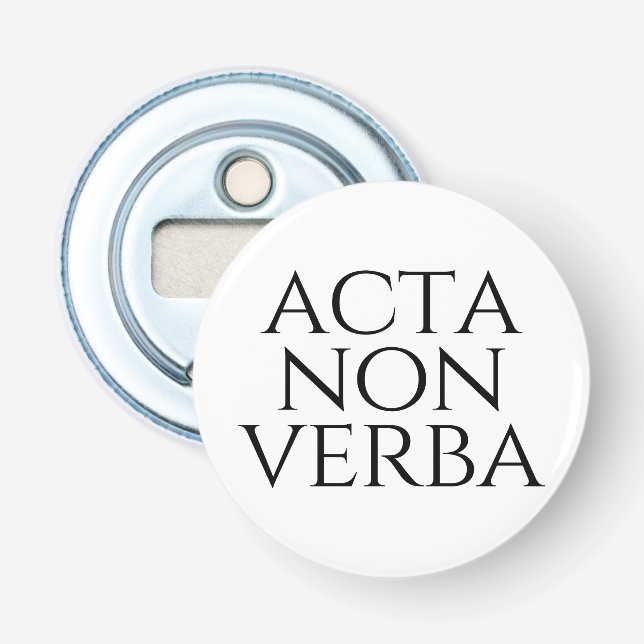 Décapsuleur Acta Non Verba (Devant)