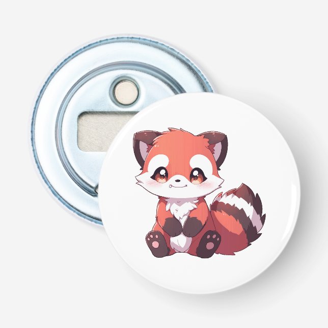Décapsuleur  adorable panda rouge (Devant)