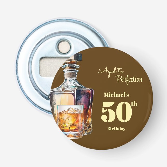 Décapsuleur Aged to Perfection Men's 50th Whiskey Birthday  (Devant)