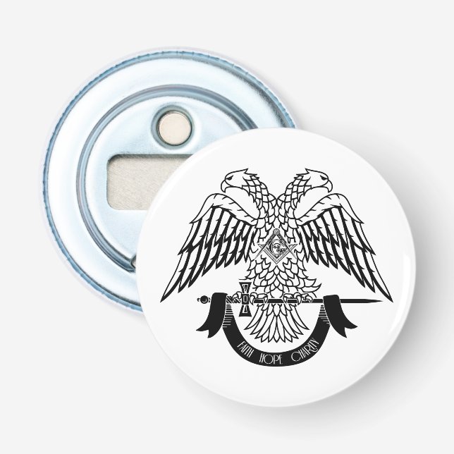 Décapsuleur Aigle à deux têtes comme symbole maçonnique (Devant)
