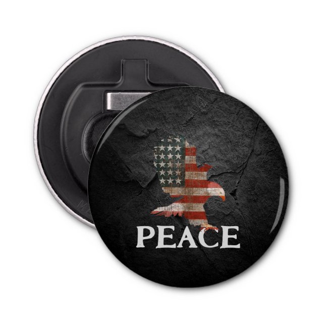 Décapsuleur Aigle à drapeau américain sur Black Rock (Devant)