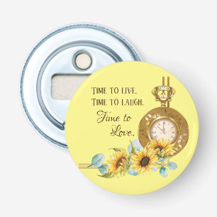 Décapsuleur Aimant de mariage de tournesol (jaune)