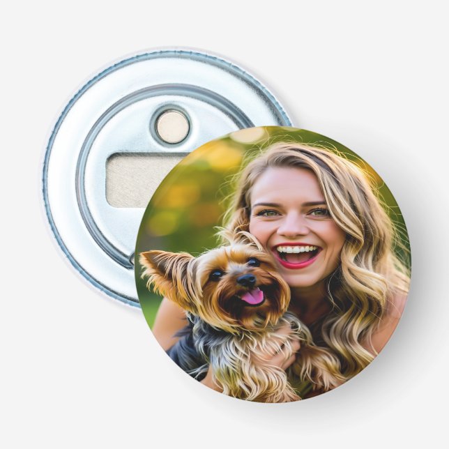 Décapsuleur Ajouter une photo de Yorkshire Terrier Personnalis (Devant)