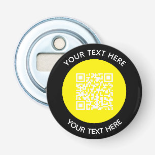 Décapsuleur Ajouter votre propre ronde QR Code texte Analyse M