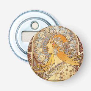 Décapsuleur Alfonse Mucha Zodiaque Art Nouveau Femme