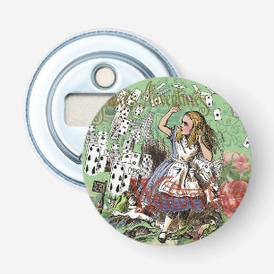 Décapsuleur alice cartes d'aventure merveilleux chapeau lapin 