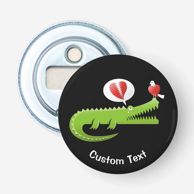 Décapsuleur Alligator en Love Bottle Opener (Devant)