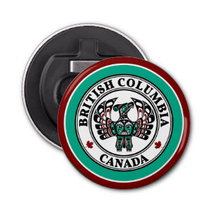 Décapsuleur Amérindien Noir Haida Art Thunderbird