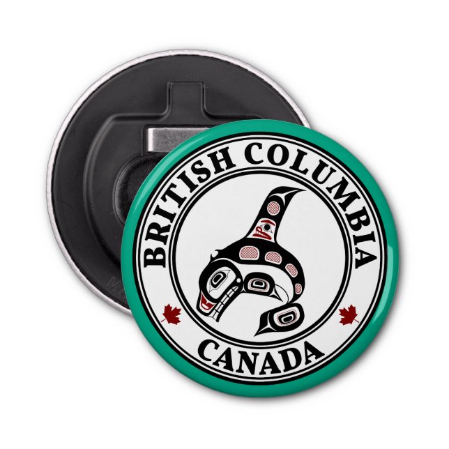 Décapsuleur Amérindiens Rouges Noirs Haida Orca Tueur Whale (Devant)