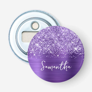 Décapsuleur Améthyste Pailletée Violet Glam Nom