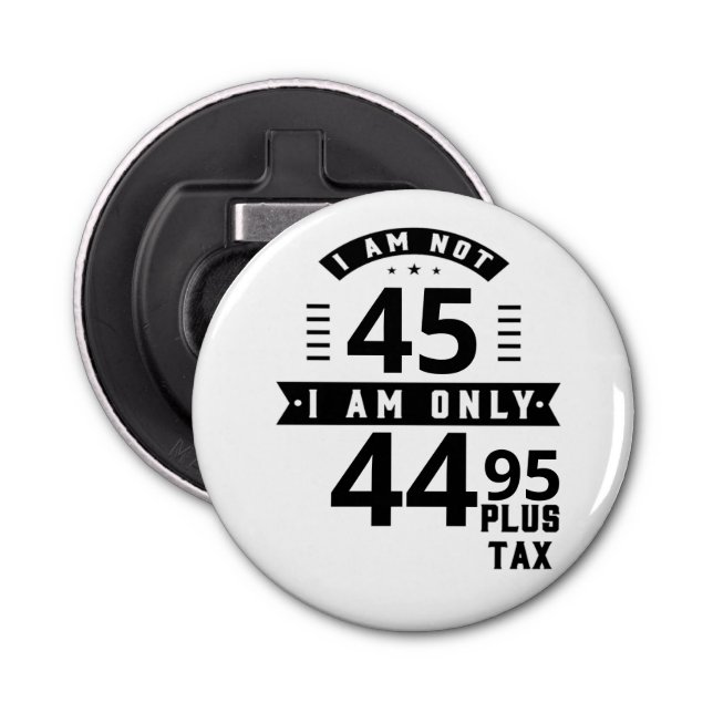 Décapsuleur Amusant Personnalisable Plus Bouton De Taxe Boutei (Devant)