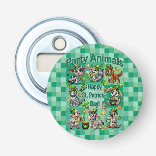 Décapsuleur Amusement de la Saint-Patrick et "Animaux de Fête"