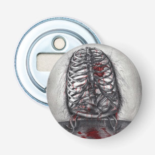 Décapsuleur Anatomie de cage vide Cœur Surréalisme Art d'horre