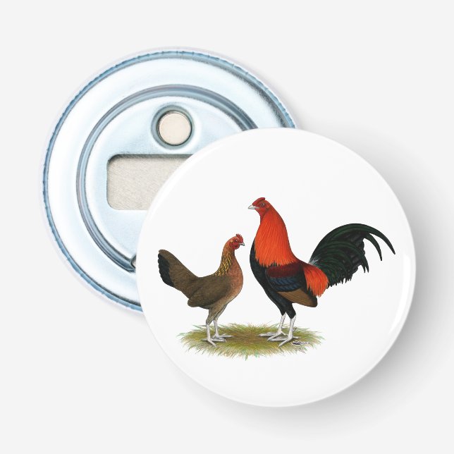 Décapsuleur Ancien jeu anglais Bantams : BB Red Pair (Devant)