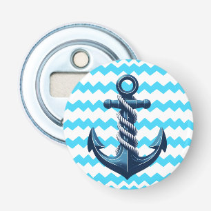 Décapsuleur Ancrage bleu avec vagues bleues