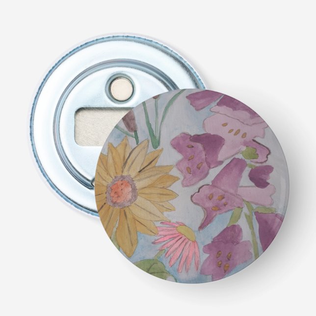Décapsuleur Anglais Cottage Garden Button Bottle Opener (Devant)