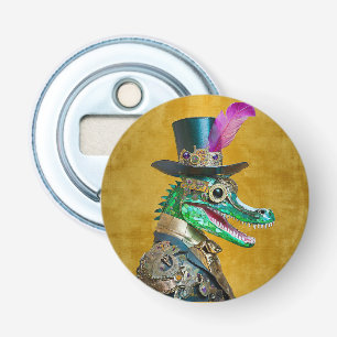 Décapsuleur Animal de la fête Steampunk du Mardi Gras Alligato