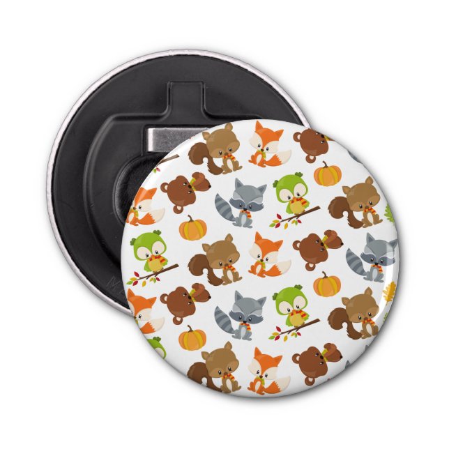 Décapsuleur Animaux de forêt, Animaux de forêt, Animaux d'auto (Devant)