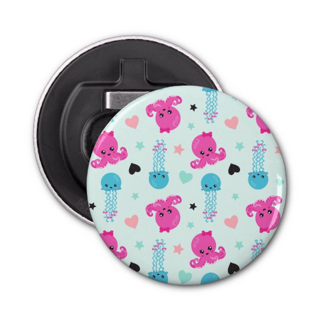 Décapsuleur Animaux de mer, Vie de mer, poulpe, méduses, Coeur (Devant)