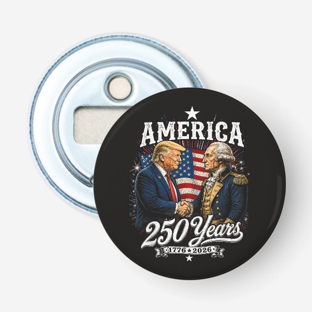 Décapsuleur Anniversaire de l'Amérique 250e Trump Washington (Devant)
