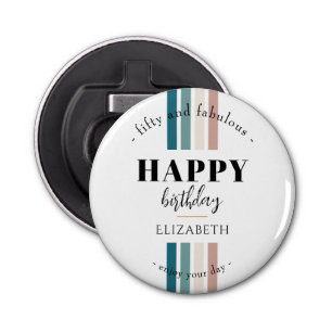 Décapsuleur Anniversaire Design minimaliste aux couleurs paste