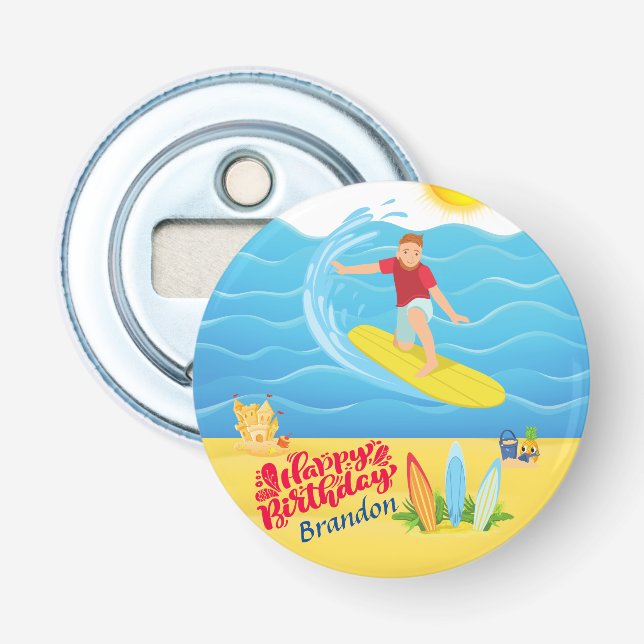 Décapsuleur Anniversaire Surf (Devant)