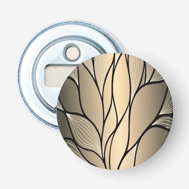 Décapsuleur Antique Gold Creative Leave Motif (Devant)
