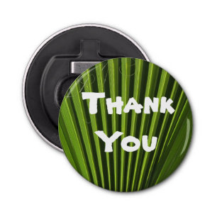 Décapsuleur Appréciation de la feuille de palme verte du Merci