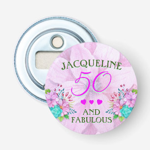 Décapsuleur Aquarelle Floral 50 et Fabulous