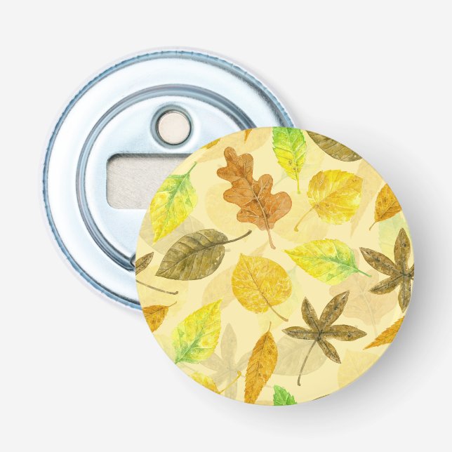 Décapsuleur Aquarelle motif d'automne 2 (Devant)