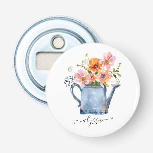 Décapsuleur Aquarelle peinte à la main Floral