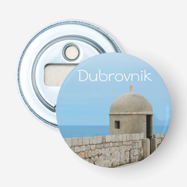 Décapsuleur Aquarelle peinture de la muraille de Dubrovnik (Devant)