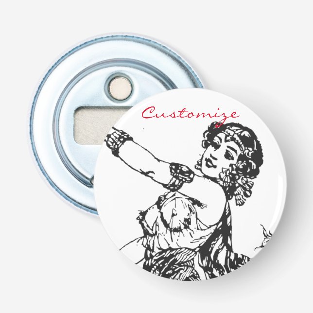 Décapsuleur Arabian Belly danseuse Art Vintage Thunder_Cove (Devant)