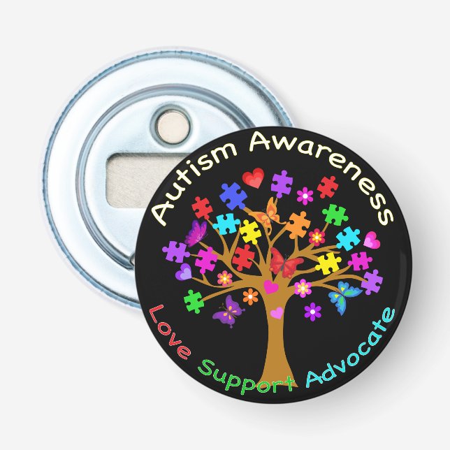 Décapsuleur Arborescence des sensibilisations sur l'autisme (Devant)