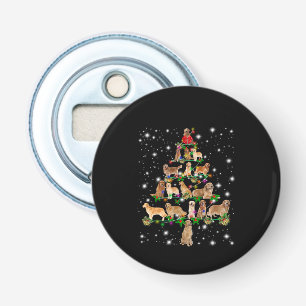 Décapsuleur Arbre de Noël Golden Retriever Couvert Par Flash