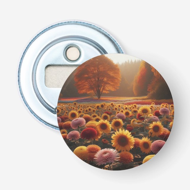 Décapsuleur Arbres d'automne/terrain avec maman (Devant)