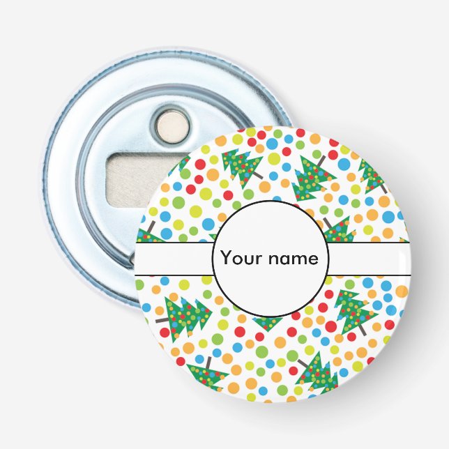 Décapsuleur Arbres de Noël motif (Devant)