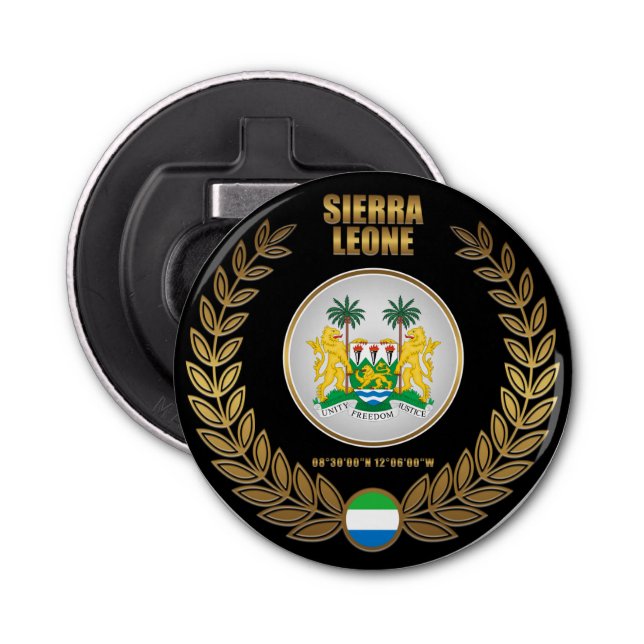 Décapsuleur Armoiries de la Sierra Leone (Devant)