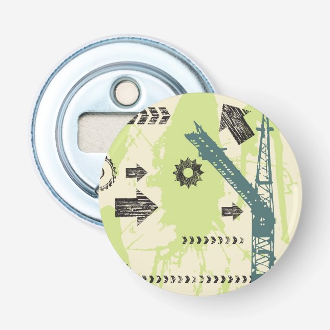 Décapsuleur Arrière - plan de pointe abstrait (Devant)